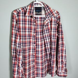 Motogear Boys sz Small Plaid Shirt